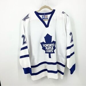 NHL Starter Jersey Vintage Size Medium Toronto Maple Leafs Mike Johnson 20 White